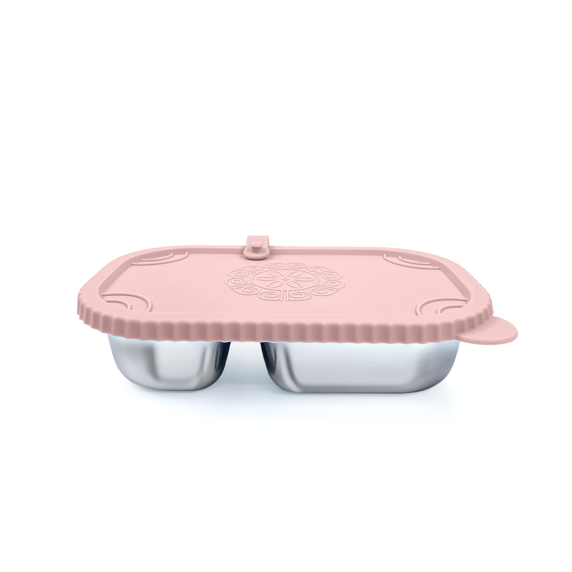 contenedor de bocadillos de silicona caja de conservación de bocadillos de silicona 304 caja de salsa de acero inoxidable