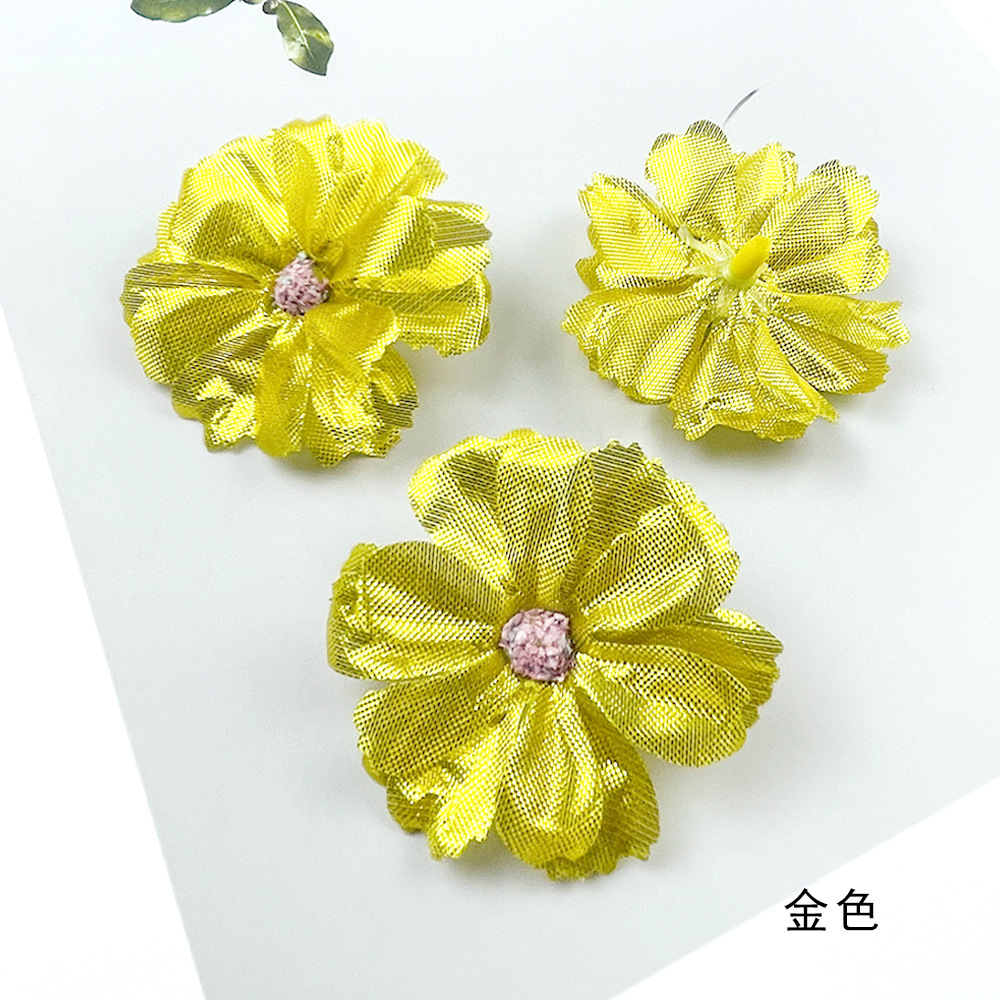 4.5cm núcleo de hierba flor de ciruela DIY hecha a mano material de ropa flores falsas flores decoración de pared de flores