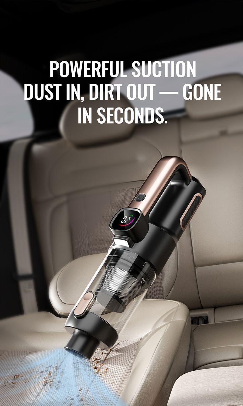 Wow! Customized Amazon Best-Selling Wireless Car Vacuum Cleaner, High-Power Brushless Portable Rechargeable Handheld Blowing and Suction Device