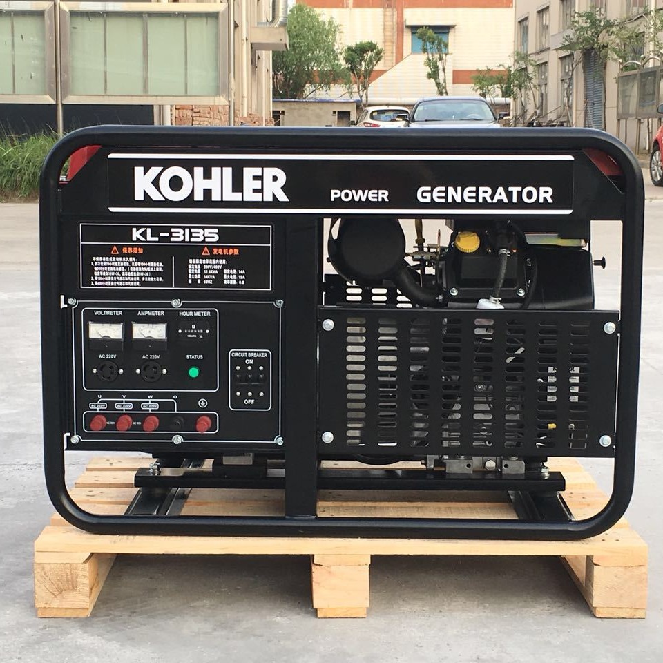 20kw科勒品牌发电机KL-1200双缸风冷开架式汽油发电机组