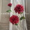 Red Simulation Flower Wedding Wedding Hall Fake Flower Decoration Road Insert Flower Silk Flower Ceiling Flower Foreign Trade Cross -border