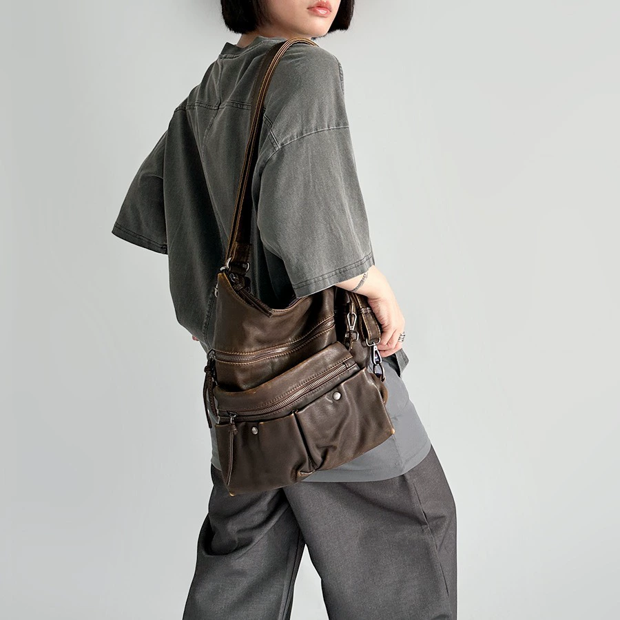 (Cross-border trading), retro capacious bag, Amazon, worn on the shoulder