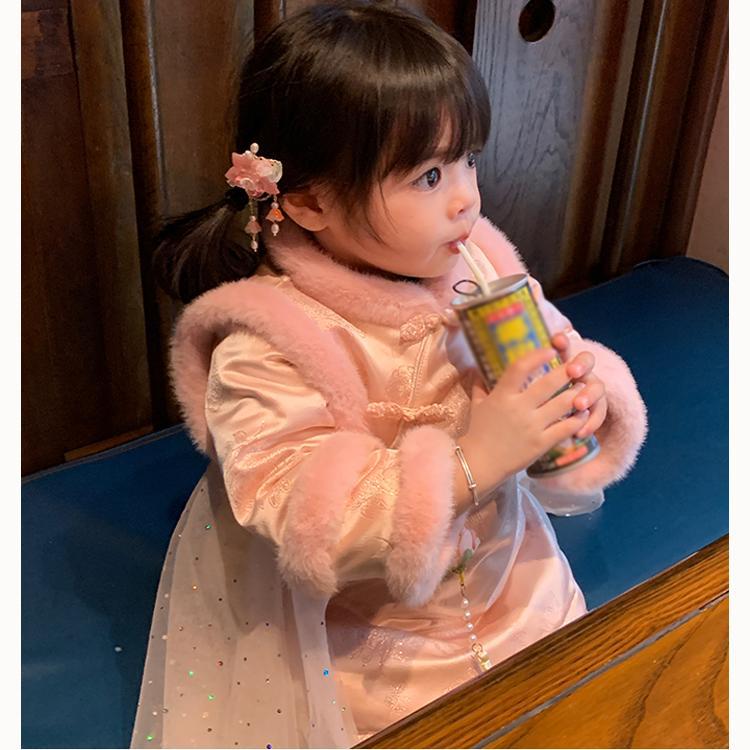 2025 nuevo vestido de aniversario de invierno para niños y niñas bebés chinos cheongsam vestido de princesa
