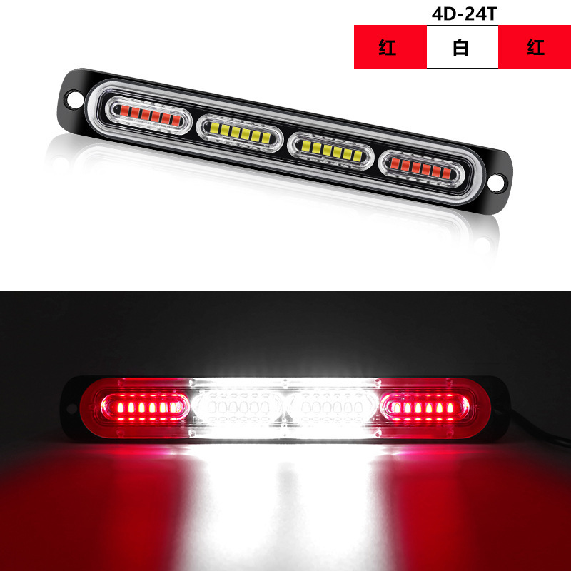 12 - 24V parpadeo de luz de advertencia lateral, luz trasera de motocicleta, luz lateral de automóvil, camión