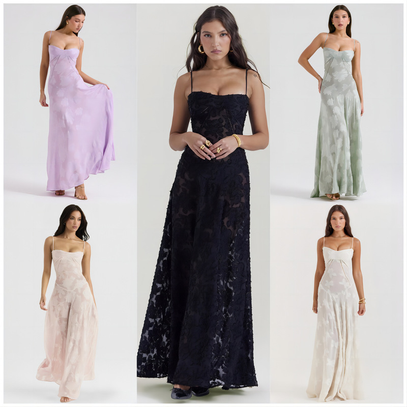 French Style Strap Niche Lace Sling Dress Women's New Fashion Autumn Fairy Skirt Vacation Casual Mid-length French Style Strap Niche Lace Sling Dress Women's New Fashion Autumn Fairy Skirt Vacation Casual Mid-length