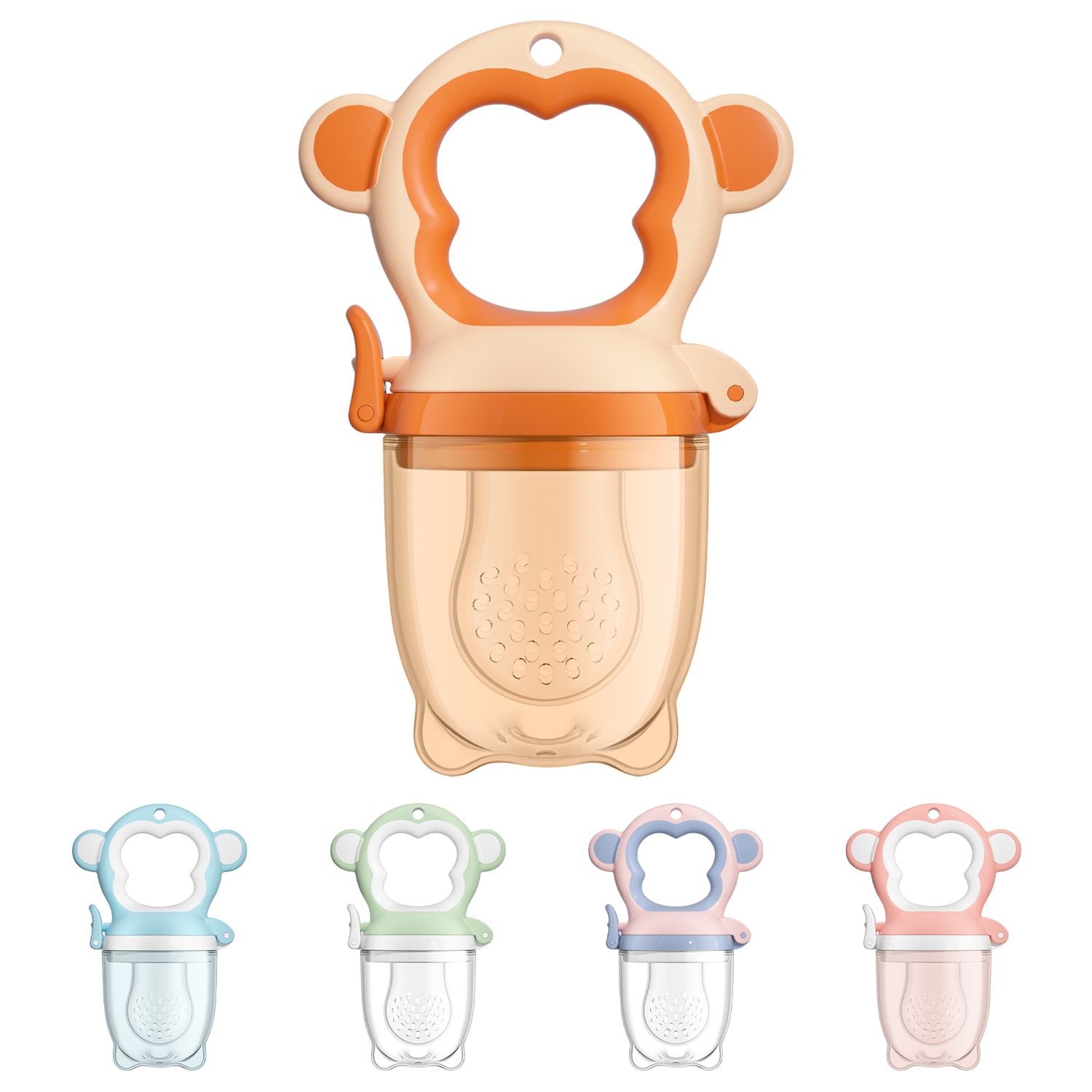 Venta caliente transfronteriza al por mayor suplemento alimenticio para bebés chupete de silicona de grado alimenticio de frutas y verduras