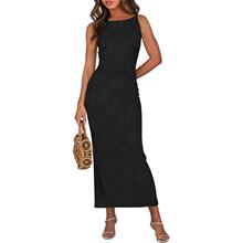 F 66724 Sleeves Slit Maxi Dress �����Lȹ ���R�d�羳�W