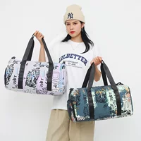 Модная дорожная сумка, трендовая вместительная сумка на одно плечо, износостойкая спортивная сумка