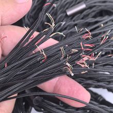 清仓批发3.5MM半成品耳机线材帆布线抗拉耳机线编织线有线耳机线