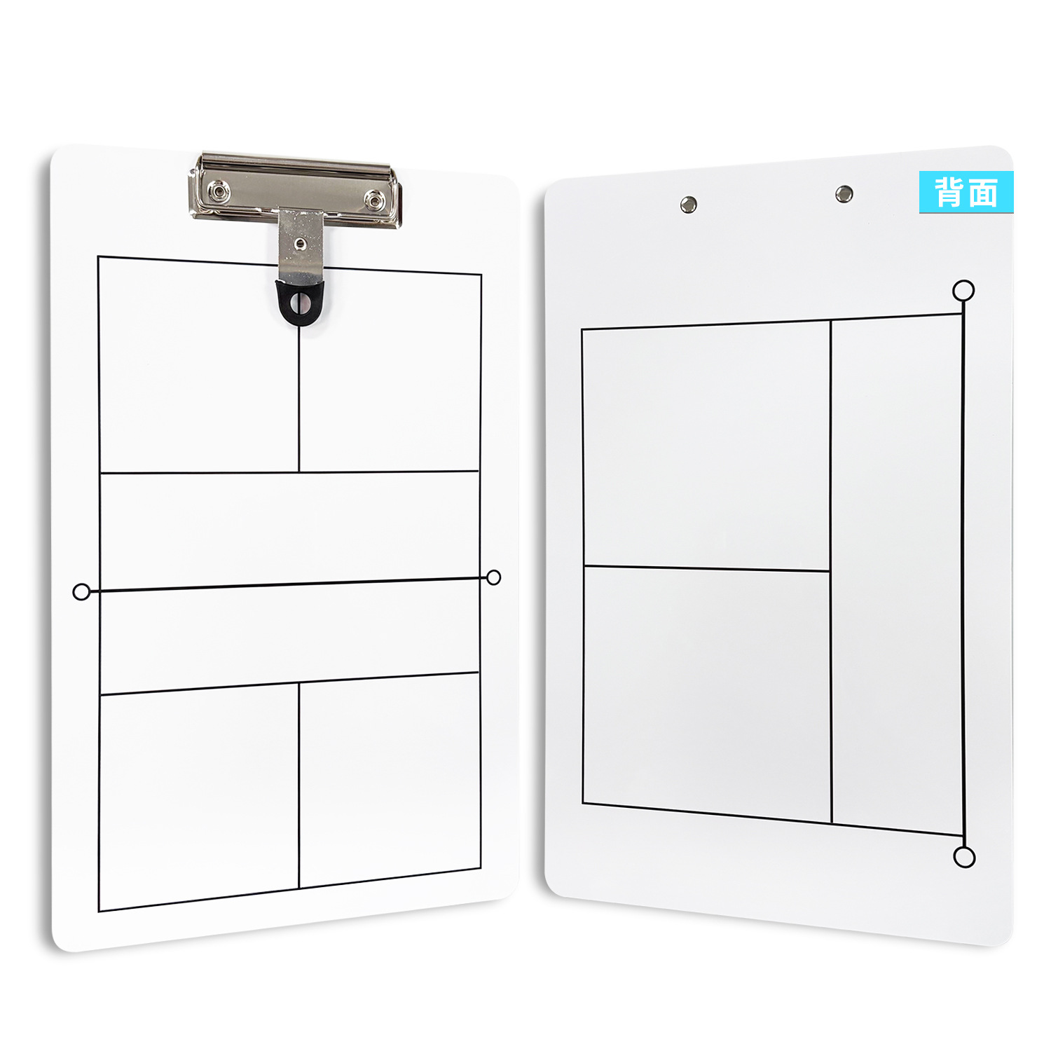 PVC Pickleball Tactical Board White Double-Sided Erasable Competition Training Coach Portable Teaching Demonstration Board