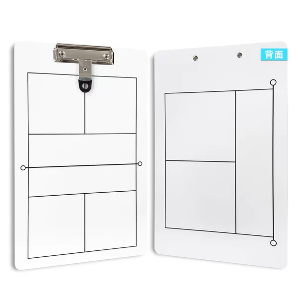 PVC Pickleball Tactical Board White Double-Sided Erasable Competition Training Coach Portable Teaching Demonstration Board
