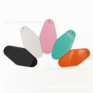 Diamond-Shaped Retro Plastic Luggage Tag Abs Hotel Key Tag Car Travel Label Airplane Luggage