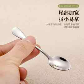食品级不锈钢迷你勺子家用小勺子味精调味甜品咖啡勺调料勺