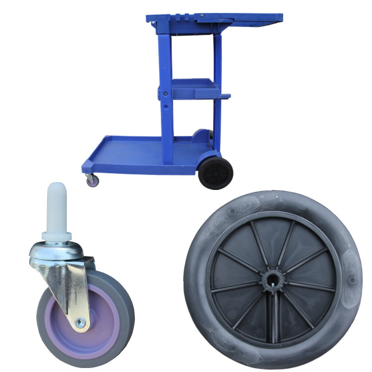 配件车后轮超宝万向轮前轮保洁工具车下栏清包清洁车轮子车轮轱辘