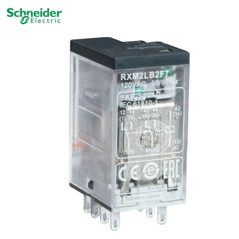 Оригинал подлинный Schneider (Shanghai) Schneider маленькое реле RXM2LB2F7 AC120V