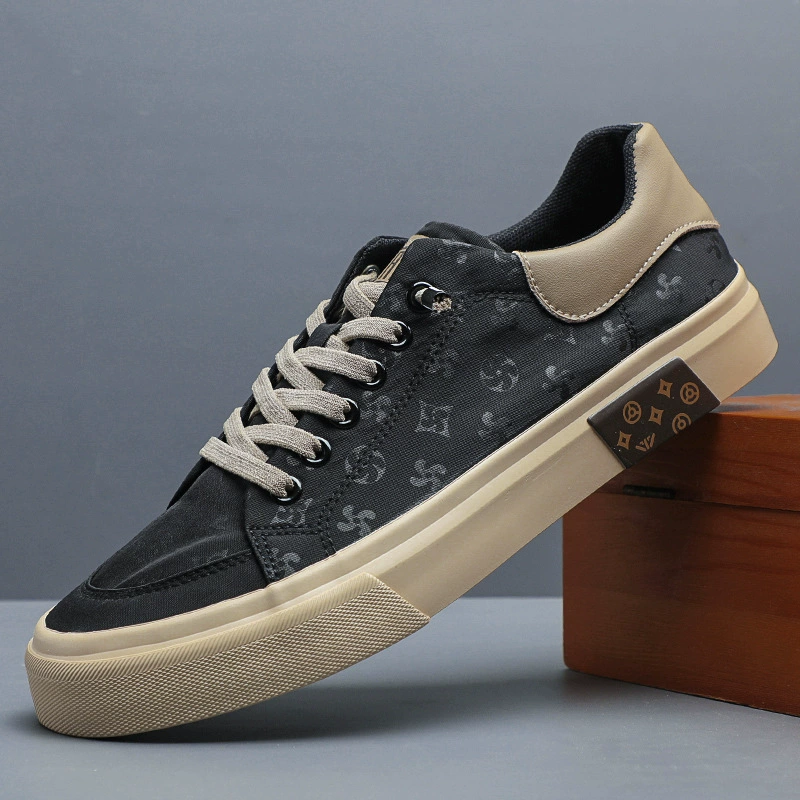 Мигающий Весенний фестиваль Мужская парусиновая обувь для досок повседневная обувь 24107