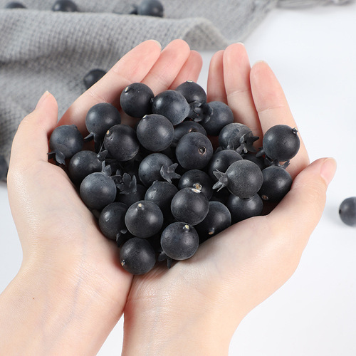 Wholesale fake blueberry tree, simulated fake fruit model, photography props, home decoration ornaments, simulated blueberry