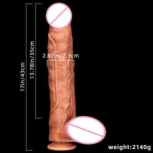 43*7.3 Extra Large Extra Large Anal Plug Penis Liquid Silicone Dual Hardness Simulation Extra Large Penis Adult Sex Toy