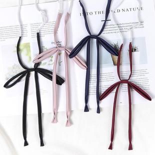 Japanese-Style Jk Bow Tie for Women, Lazy No-Tie Wine Red Student Shirt Tie Accessory, Black Solid Color College Style
