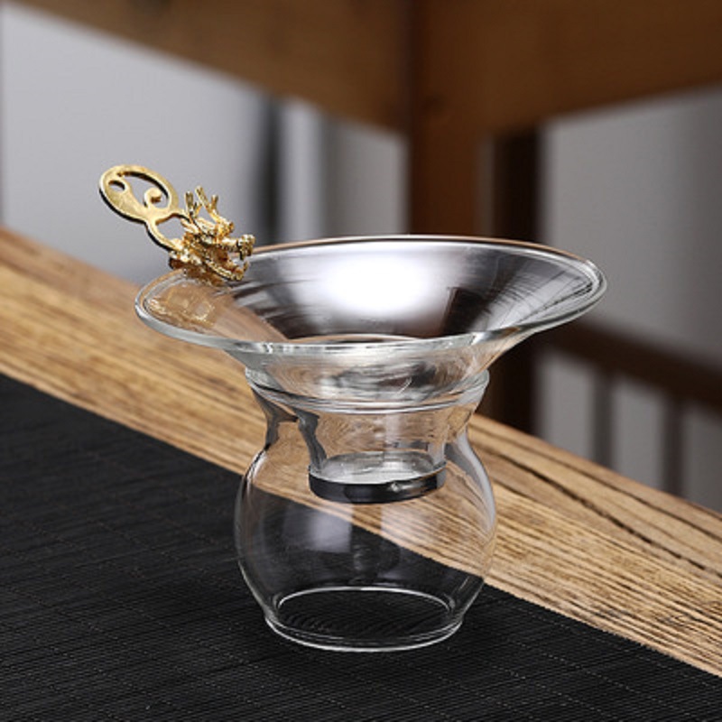 Fábrica creativa Baicai Filtro de vidrio de borosilicato red colador de Té fabricante de té Kung Fu juego de té Accesorios