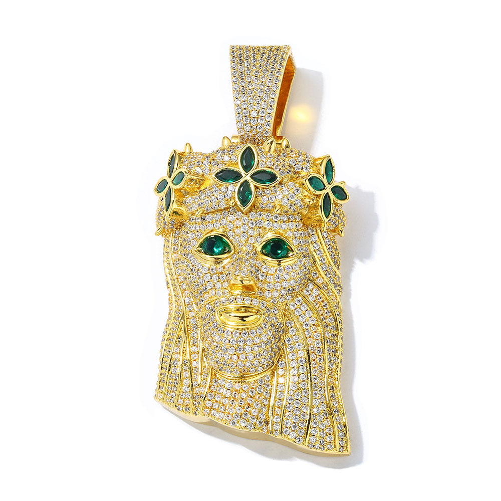 Retro Four-leaf Clover Pendant Necklace With Zirconia For Women_voghion.com