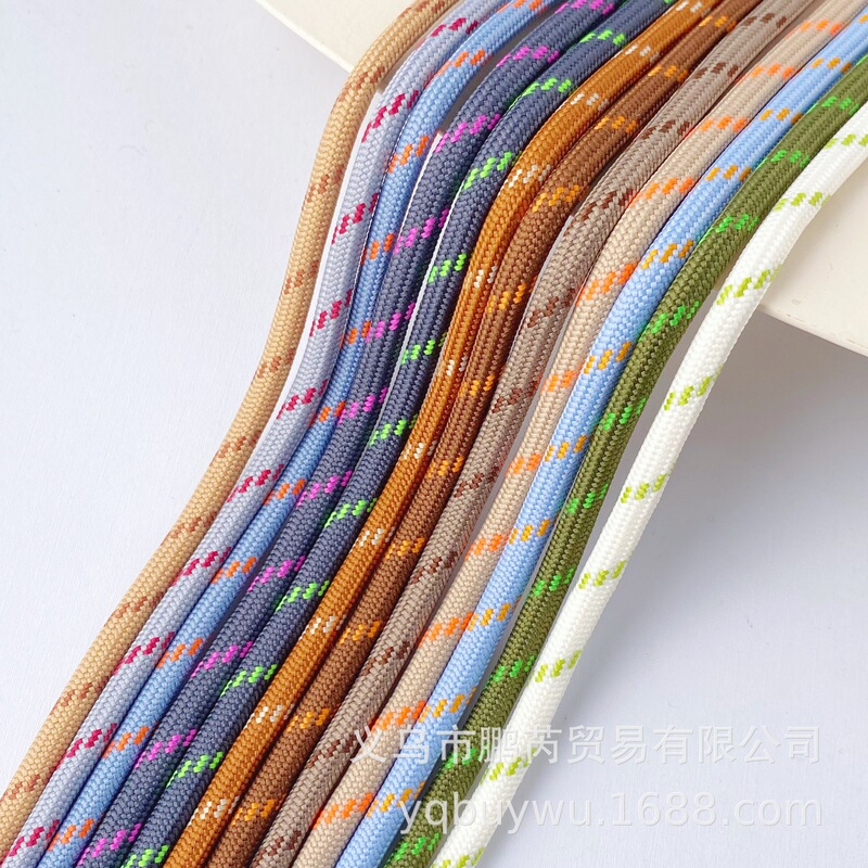 In-Stock DIY Materials Miu Series 5mm Core-Spun Polyester Multicolor Phone Chain Bag Strap Paracord Drawstring Weaving Autumn and Winter In-Stock DIY Materials Miu Series 5mm Core-Spun Polyester Multicolor Phone Chain Bag Strap Paracord Drawstring Weaving Autumn and Winter