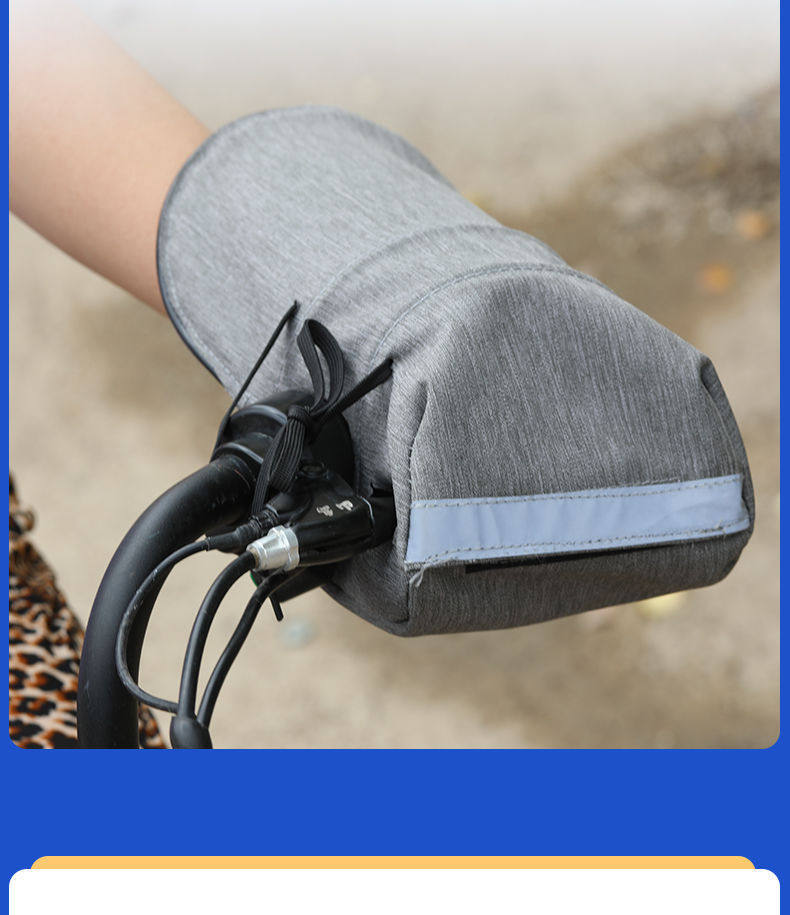 Electric Vehicle Sun Protection Gloves, Summer Motorcycle Handlebar Covers, Waterproof Windproof Sunshade, Anti-Uv Battery Car Hand Guards