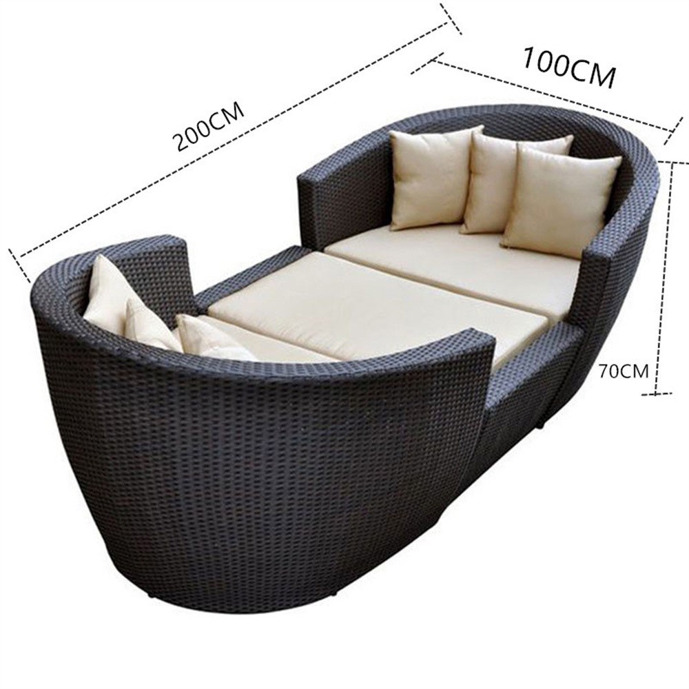 Al Aire Libre reclinable balcón al aire libre jardín al aire libre patio ratán acostado cama Sunshine Room playa ratán silla personas acostado nido sofá