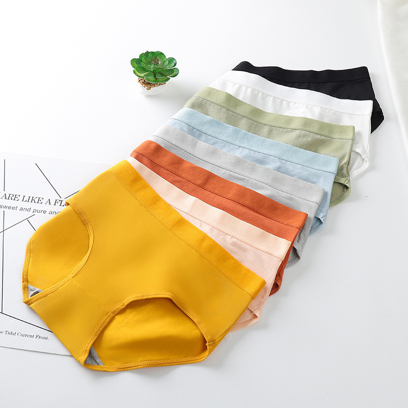 Women's Underwear for Female Students, Korean Style Macaron Mid-Waist, Sexy and Cute for Young Girls, Plus Size Panties, Cross-Border E-Commerce Women's Underwear for Female Students, Korean Style Macaron Mid-Waist, Sexy and Cute for Young Girls, Plus Size Panties, Cross-Border E-Commerce