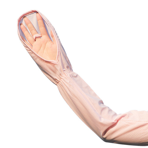 Sunscreen thin ice silk hand sleeves gloves for summer driving cycling hand cover finger loose fashion for men and women anti-purple line