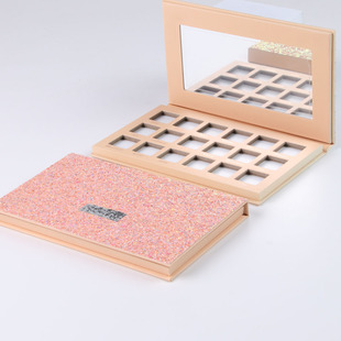 Novo Eighteen-Color Patch Glitter Makeup Empty Paper Packaging Material Eye Shadow Box Paper Tray Cosmetics Classy Packaging Box