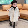 Winter children's jacket, quilted spring woolen coat, suitable for import, 2023, increased thickness, children's clothing