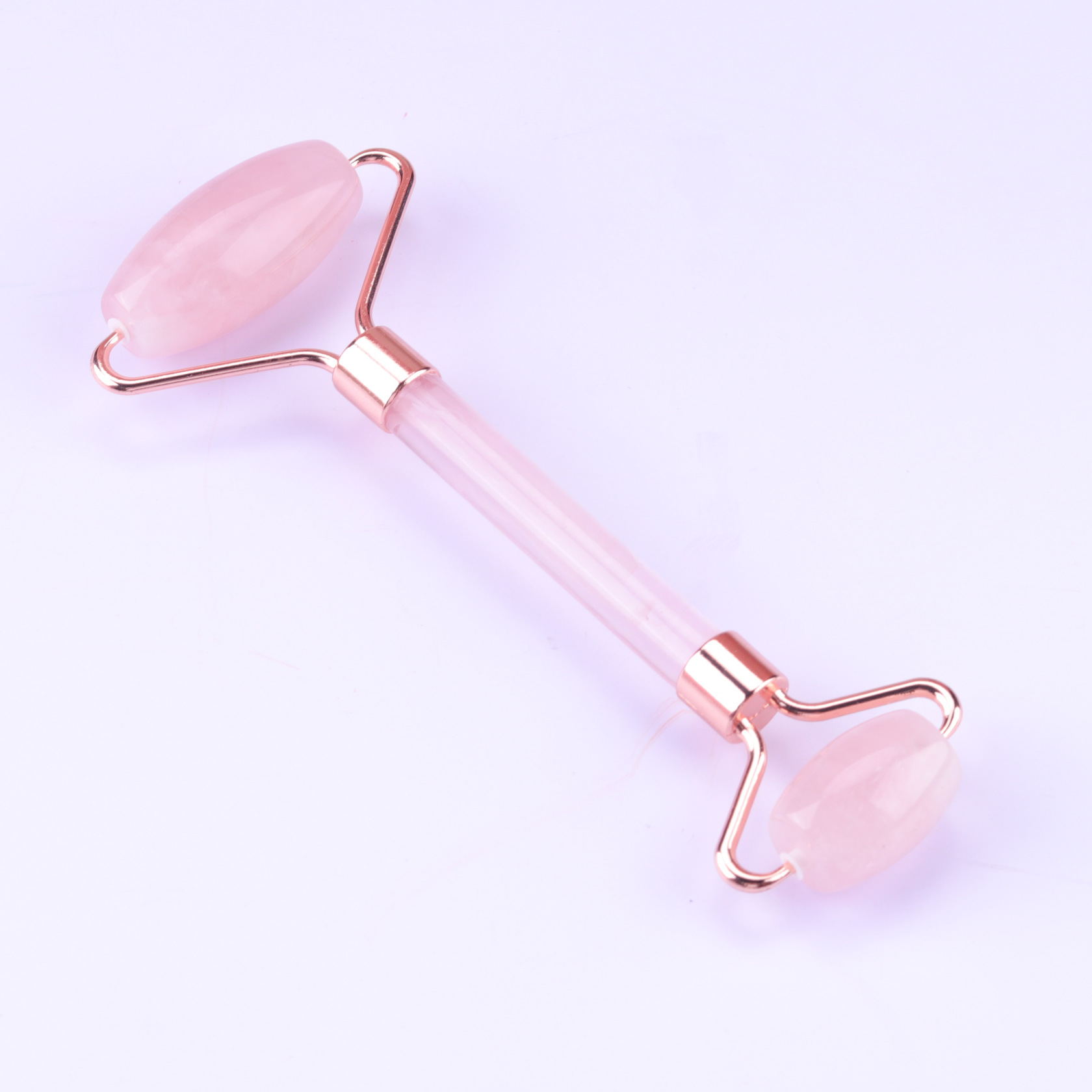 Fuente de la fábrica moneda facial masajeador corporal Jade Rosa cristal masaje facial rodillo masaje belleza palo artefacto