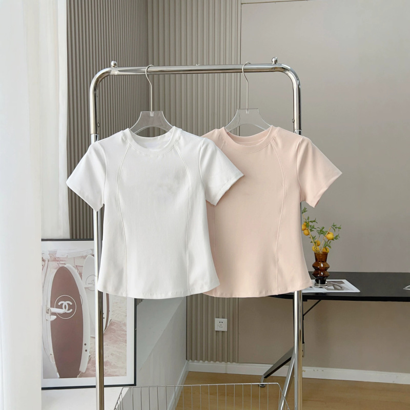 0792 Sun Protection Short-Sleeved Air Layer Yoga Mesh Non-Sweaty T-Shirt
