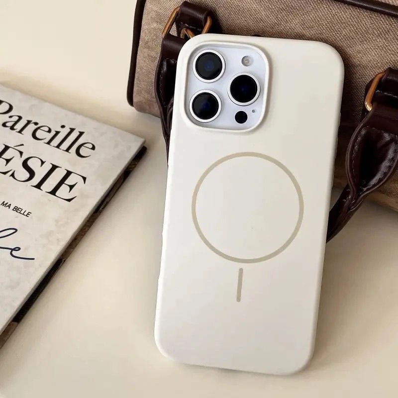 Liquid silicone magnetic shell-antique white-