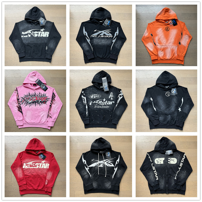 2024 autumn new European and American tide brand wash old hoodie men and women teenagers foreign trade lovers sweater