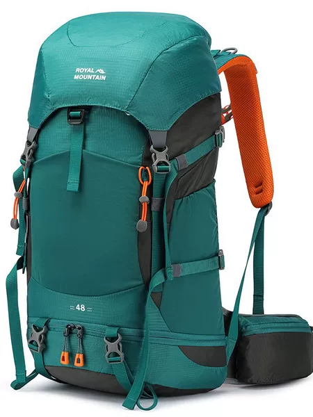 Cross-Border Mountaineering Bag, Outdoor Hiking Bag, 50-Liter Large-Capacity Lightweight Backpack, Men's and Women's Travel Camping Sports Backpack