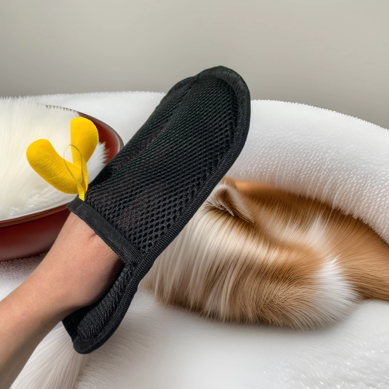 Guantes de absorción de pelo de gato para eliminar el pelo flotante para la crianza de mascotas cepillo de depilación esencial para mascotas productos de limpieza guantes de depilación electrostática bidireccional