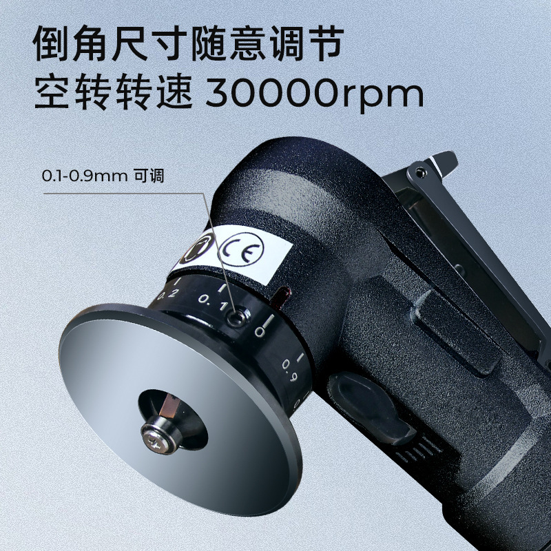 Americano-Japonés máquina herramienta mini máquina de biselado neumático pequeño arco de ángulo recto de mano molde grande pieza de trabajo desbarbado R100