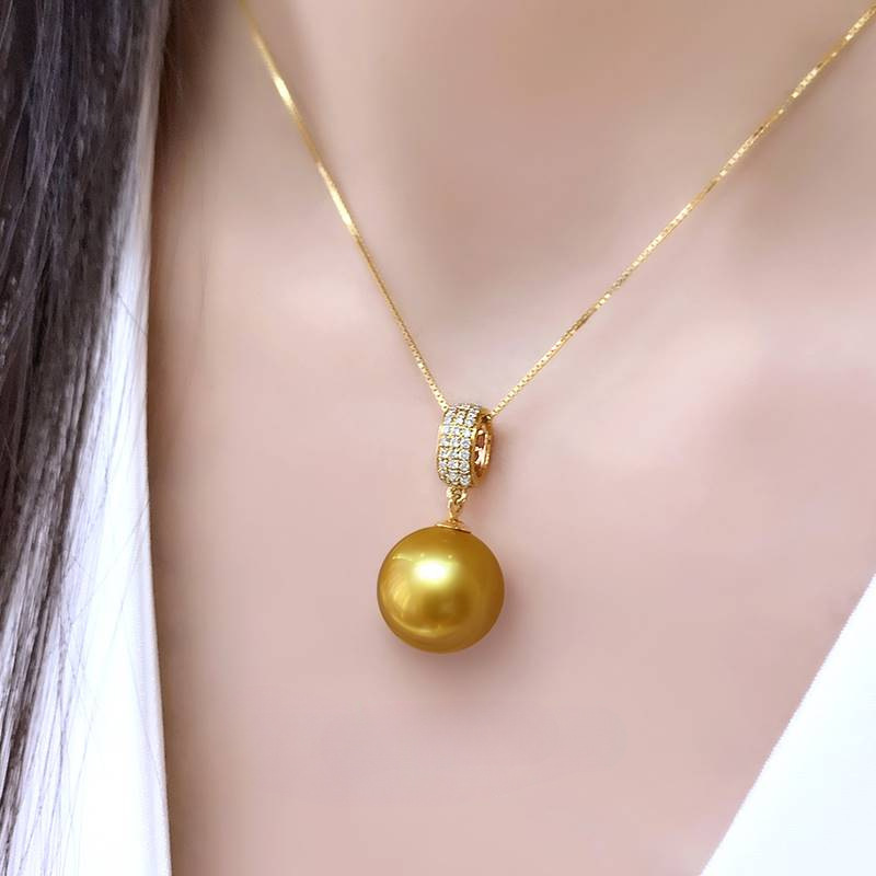 Gargantilla de perlas de lujo con cierre magnético para mujer_voghion.com