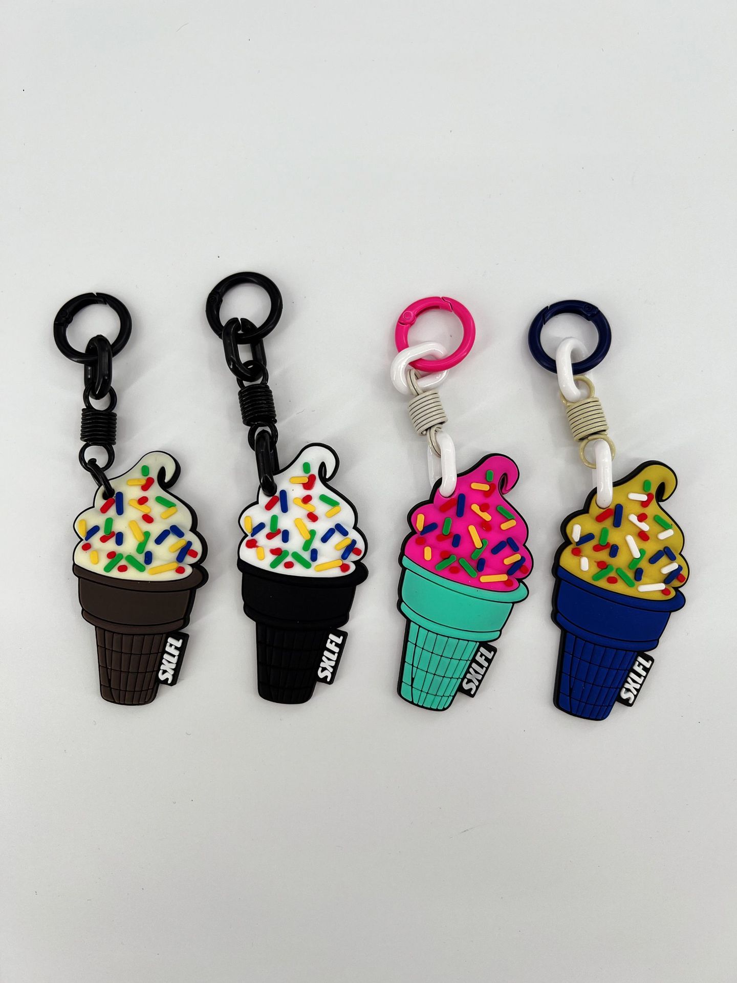 Bag Charms Bag Accessories Type 1 Piece PVC Hamburger Hot Dog Donuts Bag Charms