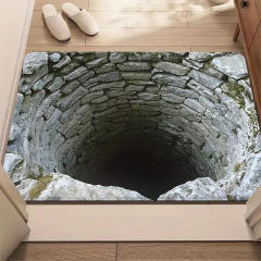 3D视觉水晶绒地垫入户玄关耐脏脚垫浴室吸水地垫卫生间易打理脚垫