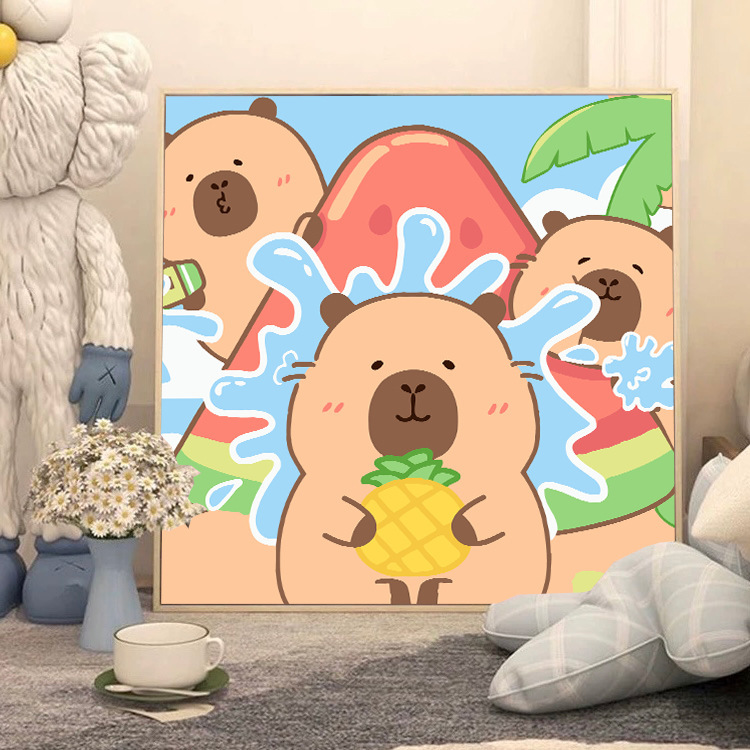 蝶デジタル油絵 diy 着色油絵子供の手描き蝶装飾絵画装飾品メーカー卸売|undefined