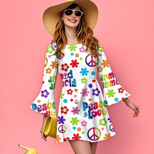 Amazon Style Retro Trendy Brand Women's Sports Dress 2025 Summer New Pleated One-Piece Skirt Tennis