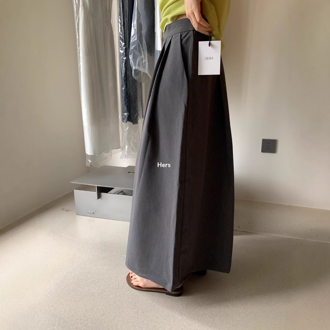 Liquidación, sin devoluciones ni cambios, estilo influencer de Xiaohongshu, pantalones casuales cortos de pierna ancha y cintura alta para mujeres pequeñas 2069 image 4