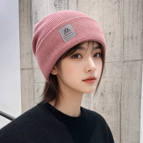 Cross-border men's winter hat, windproof, cold-resistant, warm, knitted wool hat, extra thick, fleece-lined, suitable for large head sizes