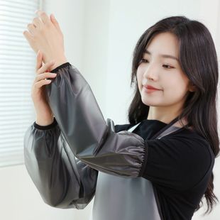 New soft leather oversleeve women's waterproof oil-Proof Kitchen restaurant special oversleeve mid-length wear-resistant oversleeve for work