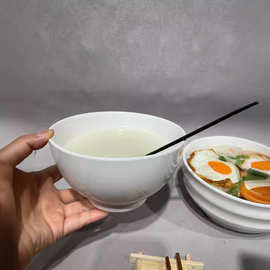 定制陶瓷面碗牛肉拉面碗创意螺纹汤碗米线碗泡菜碗大号汤碗餐具碗