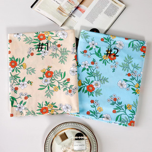 1.6 m wide July small flower series pure cotton twill printed cloth bedding handmade decoration diy fabric wholesale