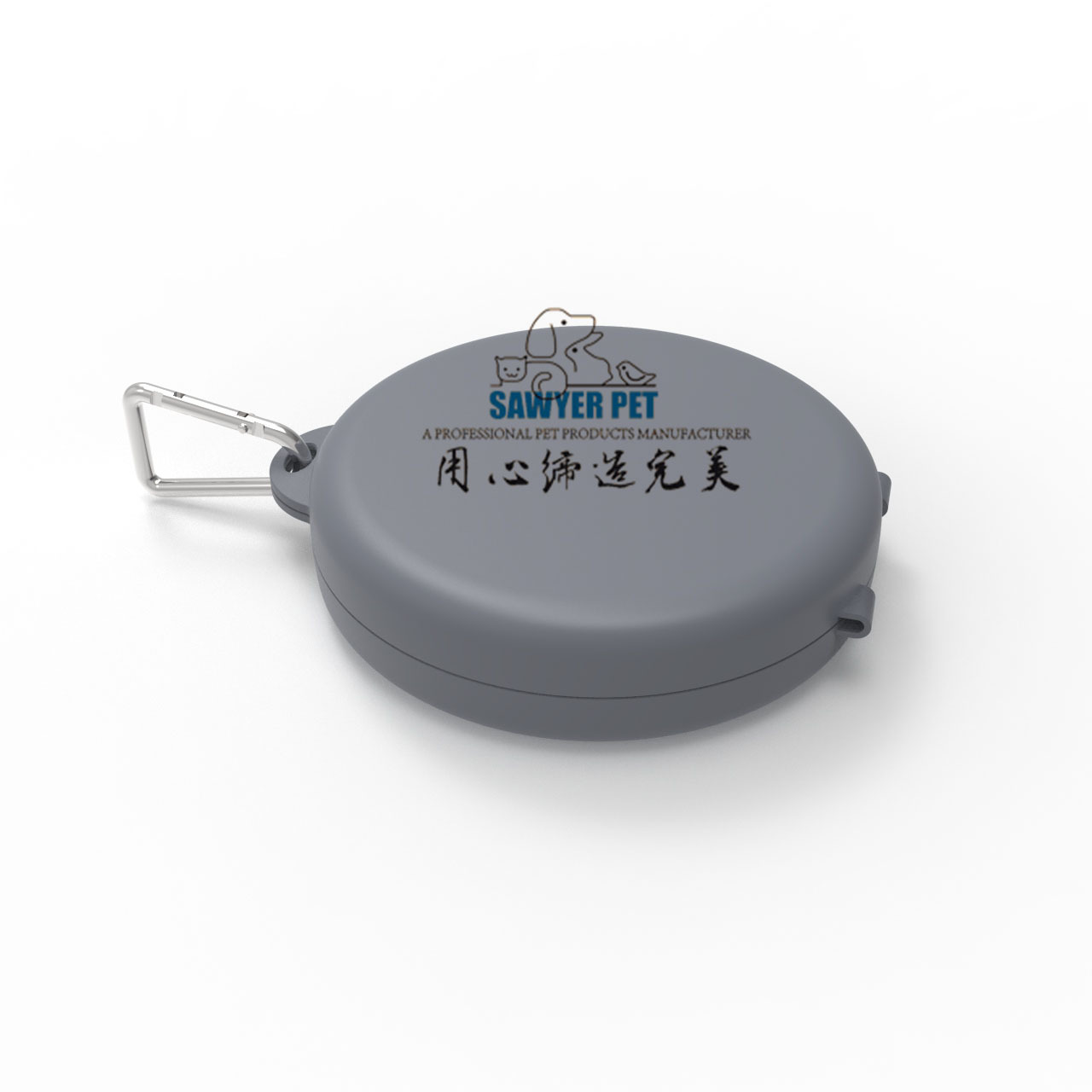 TPE tazón plegable portátil al aire libre para mascotas Tazón doble para gatos tazón de silicona